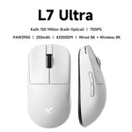MCHOSE L7 Ultra – mouse gamer inalámbrico ultraligero 39 g PAW3395 y Dual 8K