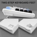 MageGee 75% – teclado mecánico gamer con perilla y retroiluminación azul