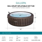 SaluSpa Bali AirJet – Smart Inflatable Hot Tub for 5–7 People