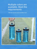 Motivational Sports Water Bottle with Straw – 1.1 L to 3 L