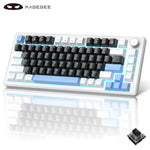 MageGee 75% – Mechanical Gaming Keyboard with Knob, Blue Backlight & Switch Options