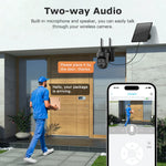 SHIWOJIA 5MP 3K – cámara solar PTZ 4G/WiFi con visión nocturna y detección humana