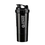 Shaker deportivo 3 en 1 para proteína – 550 ml con compartimentos