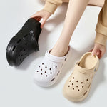 Sandalias EVA de plataforma para mujer – suela suave y perforada