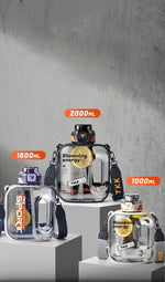 TKK – botella deportiva Tritan resistente al calor – 1 L, 1.6 L y 2 L