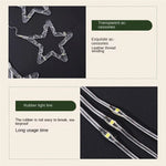 Cortina de luces navideñas LED con control remoto – 8 modos