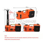 12 V 5-Ton 3-in-1 Electric Hydraulic Jack with Inflator & LED