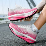 Tenis de running unisex – malla transpirable y suela gruesa