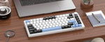 MageGee 75% – teclado mecánico gamer con perilla y retroiluminación azul
