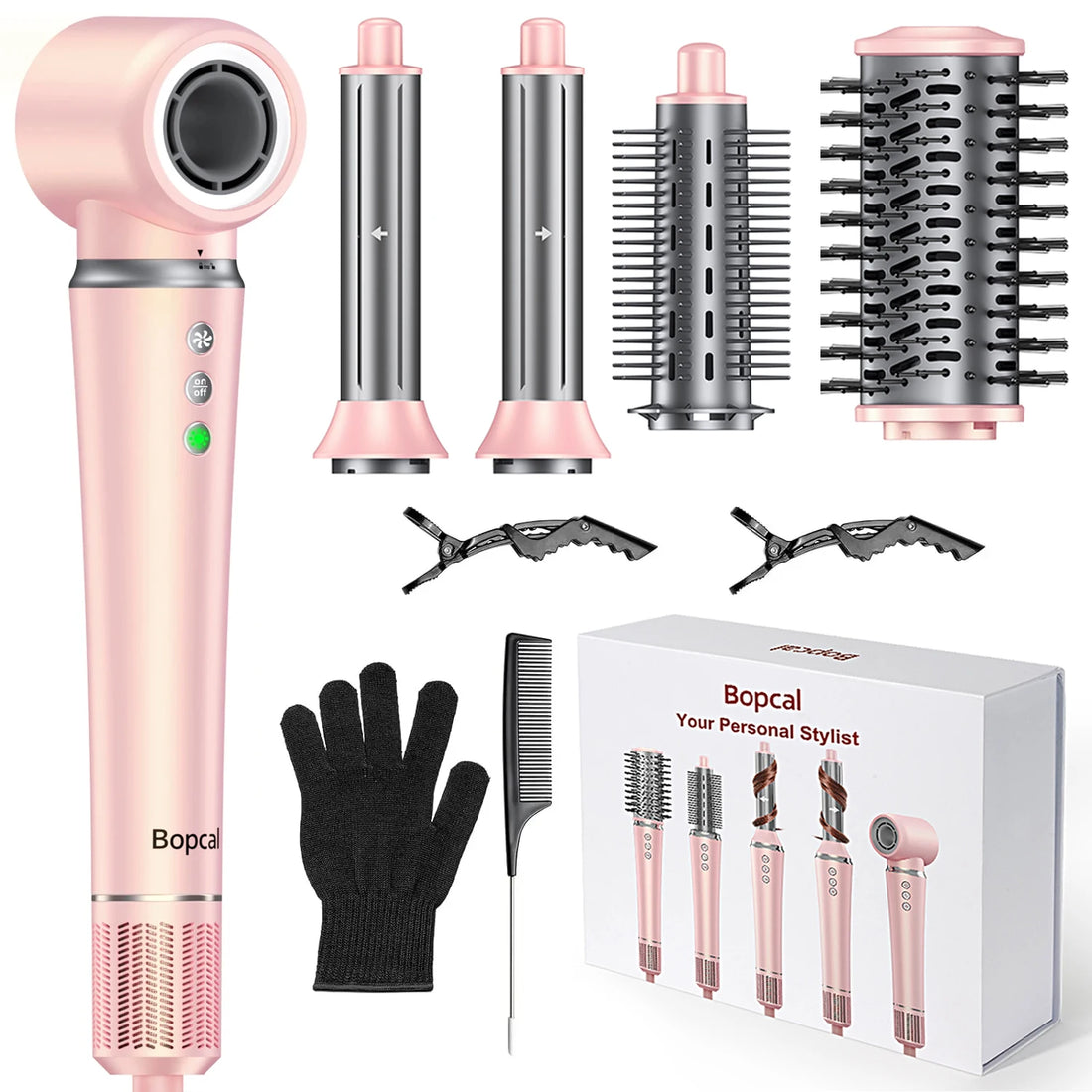 Air Wrap 5 en 1 – rizador automático, secador, alisador y cepillo
