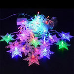 Cortina navideña LED de copos de nieve 4 m – 96 LED