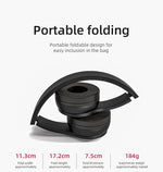 P47 – audífonos Bluetooth 5.0 inalámbricos plegables para música y gaming casual