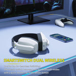 BINNUNE BW06 – audífonos gamer Bluetooth + 2.4 GHz para PS5, PS4, PC y Mac