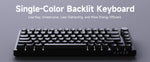 AK820 – 75% Hot-Swap Mechanical Gaming Keyboard, USB-C & White Backlight