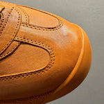 QHCCID – tenis casuales de cuero para hombre con suela elevada