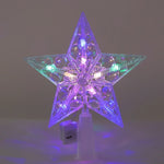 Estrella luminosa de 15 cm para árbol de Navidad – acrílica