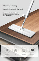 38 cm 360° Flat Spin Mop with Folding Bucket