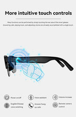 Lenovo – gafas inteligentes AI con Bluetooth, llamadas, música y control táctil