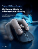 SMAILWOLF M9 – Wireless Tri-Mode PAW3311 Gaming Mouse with Magnetic Charging