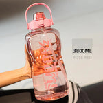 Botella deportiva de gran capacidad con pajilla – 1.5 L a 3.8 L