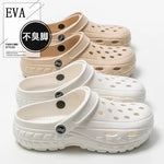 Zuecos EVA de plataforma para mujer – suaves para casa y playa