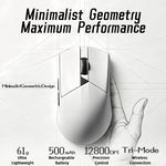 Mouse gamer inalámbrico 61 g – tri-modo, 12,800 DPI y 1000 Hz