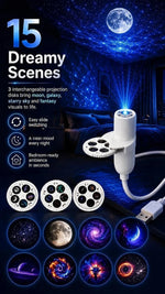 Moon Galaxy Projector – LED Starry Sky Night Light