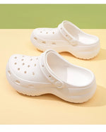 thick-soled EVA cloud hole shoes women's summer non-slip fashion sandals soft-soled beach shoes outdoor slippers women