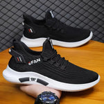 Tenis deportivos de tejido ligero para hombre – estilo urbano de corte bajo