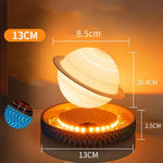 Lámpara magnética levitante de Saturno, Luna y bombilla