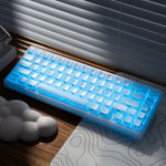 XVX M67 JadeStone – teclado mecánico inalámbrico 65% tri-modo, Gasket y RGB