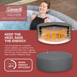 SaluSpa Sicily EnergySense – jacuzzi inflable inteligente para 5–7 personas con AirJet