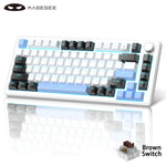 MageGee 75% – teclado mecánico gamer con perilla y retroiluminación azul