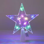 Estrella luminosa de 15 cm para árbol de Navidad – acrílica