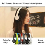 P47 – audífonos Bluetooth 5.0 inalámbricos plegables para música y gaming casual