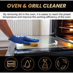 Oven Grill Cleaner Spray 100ml Heavy Duty Degreaser Fast Acting Foam Cleaner For Grill Rack Oven Surface Kitchen Stubborn Stains