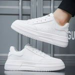 Tenis casuales transpirables para hombre – plataforma baja y cordones