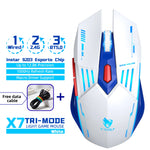 Mouse gamer inalámbrico tri-modo 12,800 DPI – RGB, 1000 Hz y USB-C