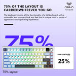 AULA F75 MAX – 75% Tri-Mode Mechanical Keyboard with TFT, RGB & Hot-Swap