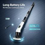 Cepillo eléctrico inalámbrico multiuso para hogar – cocina, baño y limpieza profunda