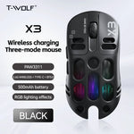 Mouse gamer inalámbrico tri-modo 8,000 DPI – RGB, 70 g y 5 botones programables