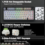 AULA F75 – 75% Gasket Mechanical Gaming Keyboard with RGB & PBT Keycaps