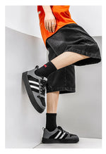Tenis casuales tipo skate para hombre – corte bajo y suela antideslizante