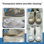 Crema limpiadora para zapatos blancos con esponja – sin enjuague