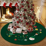 Falda navideña para árbol de 60 cm – terciopelo cristal