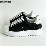 Okimoz – tenis de lona con plataforma para hombre, estilo desgastado