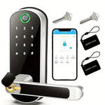 Cerradura inteligente WiFi IP67 – huella, app, NFC y teclado táctil