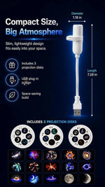 Moon Galaxy Projector – LED Starry Sky Night Light