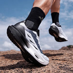 Tenis racing unisex de suela gruesa – malla, rebote y amortiguación