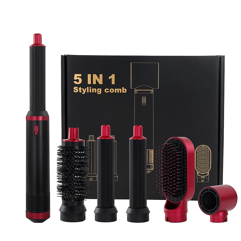 LUXLOCK Professional 5-in-1 Set – Dryer, Curler & Straightener